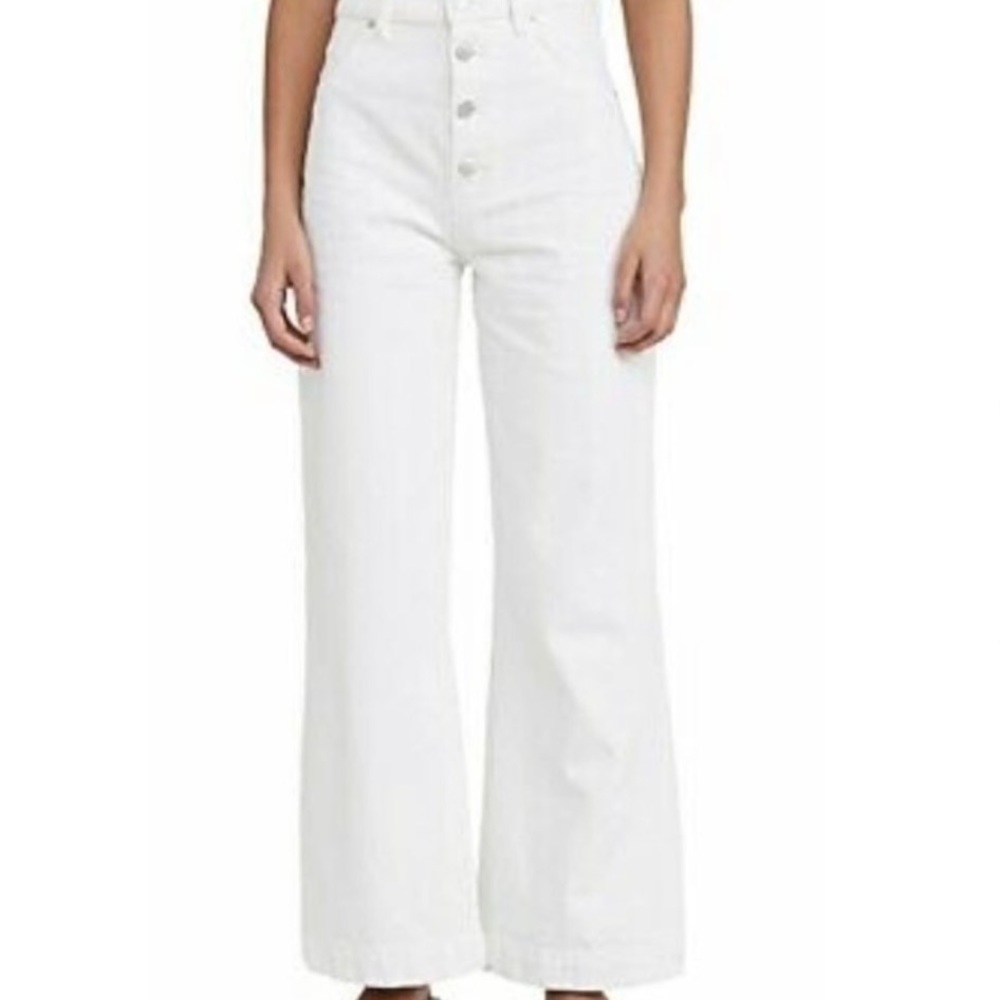 ROLLA’S size 27 high waist wide leg white pants